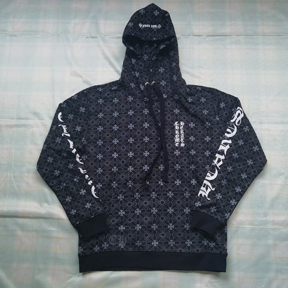 Chrome Hearts All-Over Print Hooded Sweatshirt